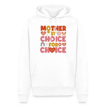 Feminist Mother By Choice For - Männer Premium Bio Hoodie - Weiß - Vorne - Nico (187cm)