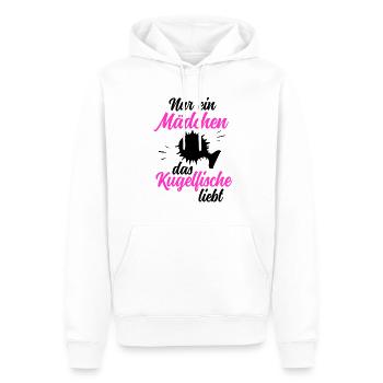 Mädchen das Kugelfisch liebt Riesenkugelfisch - Männer Premium Bio Hoodie - Weiß - Vorne - Nico (187cm)