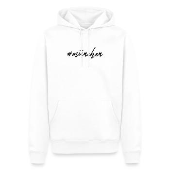 Munich - Sweat à capuche Premium bio Homme - blanc - Devant - Nico (187cm)