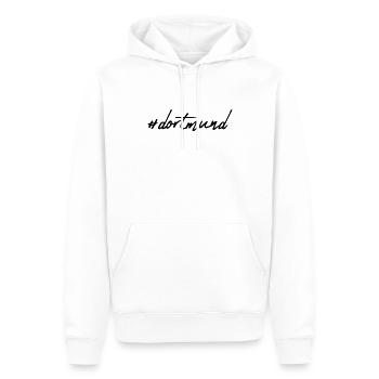 Dortmund - Sweat à capuche Premium bio Homme - blanc - Devant - Nico (187cm)