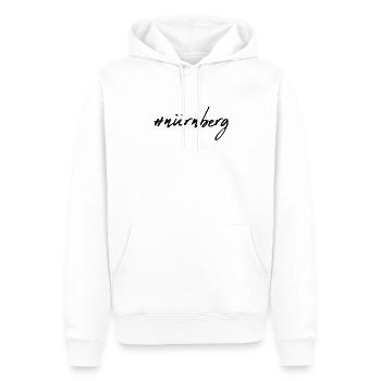 Nuremberg - Men’s Premium Organic Hoodie - white - Front - Nico (187cm)