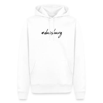 Duisbourg - Sweat à capuche Premium bio Homme - blanc - Devant - Nico (187cm)
