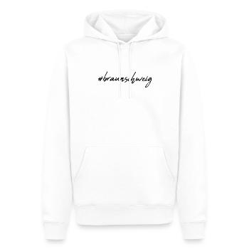 Braunschweig - Männer Premium Bio Hoodie - Weiß - Vorne - Nico (187cm)