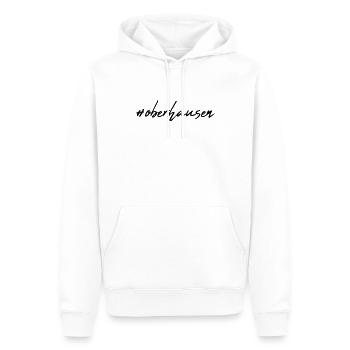 Oberhausen - Sweat à capuche Premium bio Homme - blanc - Devant - Nico (187cm)