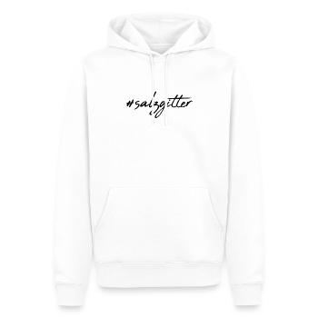 Salzgitter - Männer Premium Bio Hoodie - Weiß - Vorne - Nico (187cm)