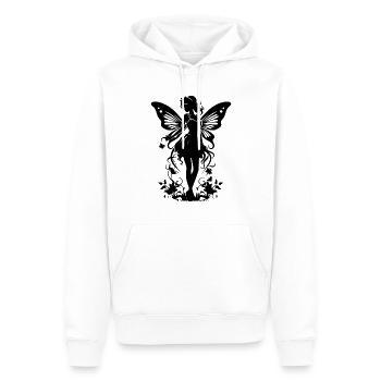 Wunderschöne zauberhaften Feen Dame Silhouette - Männer Premium Bio Hoodie - Weiß - Vorne - Nico (187cm)