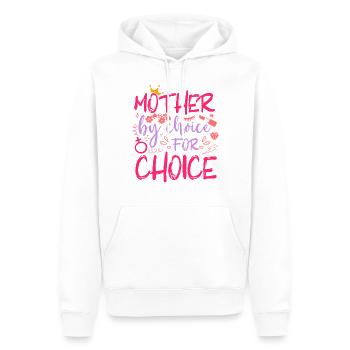Feminist Mother By Choice For - Männer Premium Bio Hoodie - Weiß - Vorne - Nico (187cm)