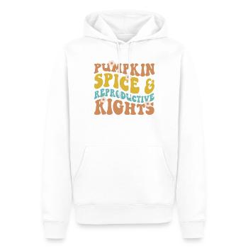 Feminist Pumpkin Spice & - Männer Premium Bio Hoodie - Weiß - Vorne - Nico (187cm)