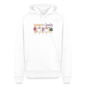 Retro Halloween: Sweet And Spoky mit Lollipops - Männer Premium Bio Hoodie - Weiß - Vorne - Nico (187cm)