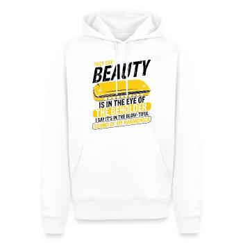Französische Harfinisten und Harmonikaspieler - Männer Premium Bio Hoodie - Weiß - Vorne - Nico (187cm)