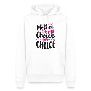 Feminist Mother By Choice For - Männer Premium Bio Hoodie - Weiß - Vorne - Nico (187cm)