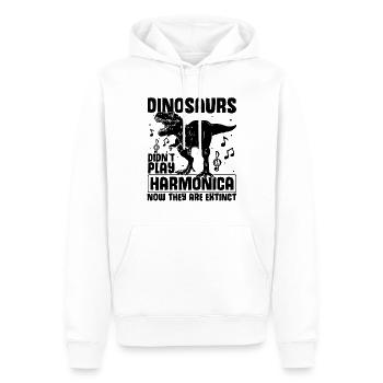 Harmonikaspieler für Munharmonika Spieler - Männer Premium Bio Hoodie - Weiß - Vorne - Nico (187cm)