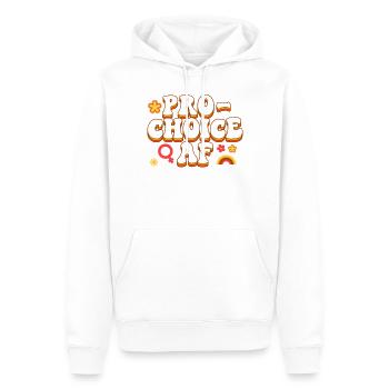Feminist Pro-Choice Af - Men’s Premium Organic Hoodie - white - Front - Nico (187cm)