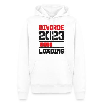 Happy Divorce Party Divorce 2023 - Männer Premium Bio Hoodie - Weiß - Vorne - Nico (187cm)