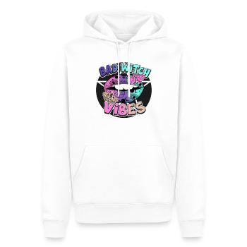 Süßes oder Saures Bad Witch Vibes Halloween-Design - Männer Premium Bio Hoodie - Weiß - Vorne - Nico (187cm)