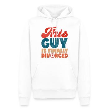 Happy Divorce Party This Guy Is - Männer Premium Bio Hoodie - Weiß - Vorne - Nico (187cm)