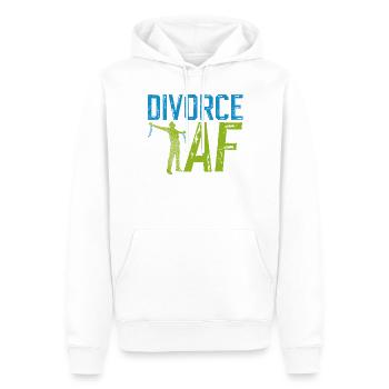 Happy Divorce Party Divorce Af - Männer Premium Bio Hoodie - Weiß - Vorne - Nico (187cm)