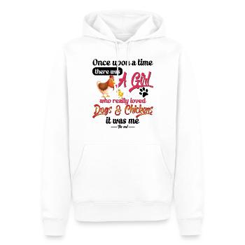 Hund Hühner Farmer Hühner Hunde Liebhaber - Männer Premium Bio Hoodie - Weiß - Vorne - Nico (187cm)