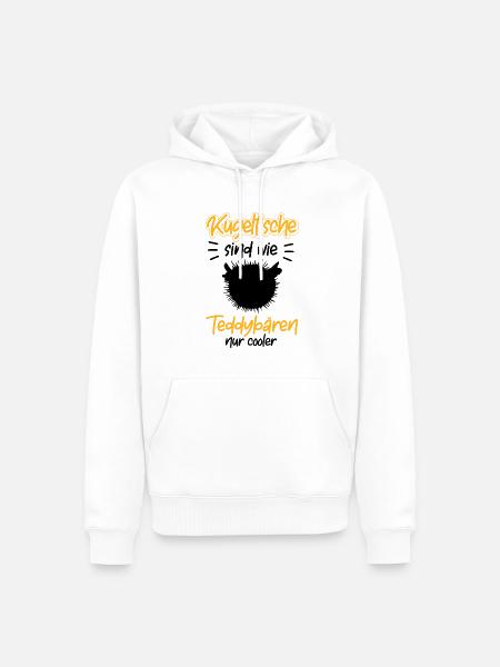 Kugelfisch ist cooler Aquaristik - Männer Premium Bio Hoodie - Weiß