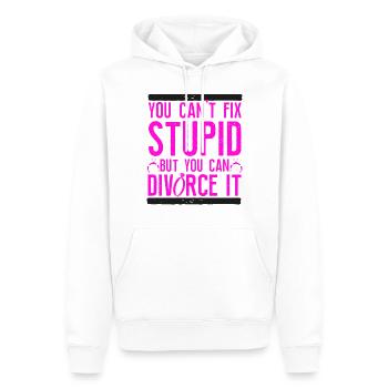 Happy Divorce Party You Can't Fix - Männer Premium Bio Hoodie - Weiß - Vorne - Nico (187cm)