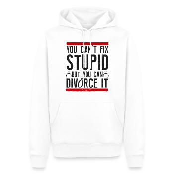 Happy Divorce Party You Can't Fix - Männer Premium Bio Hoodie - Weiß - Vorne - Nico (187cm)