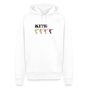 Kite Surfen Retro - Männer Premium Bio Hoodie - Weiß - Vorne - Nico (187cm)