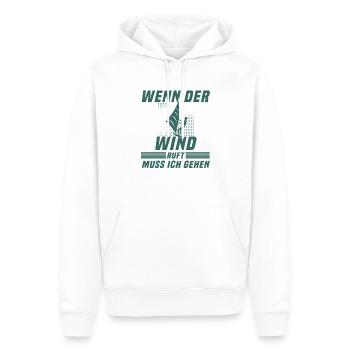 Kite surfen Spruch - Männer Premium Bio Hoodie - Weiß - Vorne - Nico (187cm)