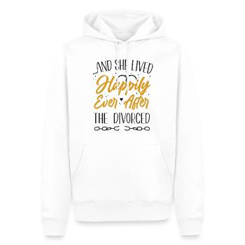 Happy Divorce Party …And She Lived - Männer Premium Bio Hoodie - Weiß - Vorne - Nico (187cm)