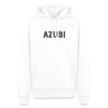 Azubi - Männer Premium Bio Hoodie - Weiß - Vorne - Nico (187cm)