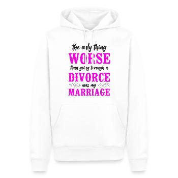 Happy Divorce Party The Only Thing - Männer Premium Bio Hoodie - Weiß - Vorne - Nico (187cm)