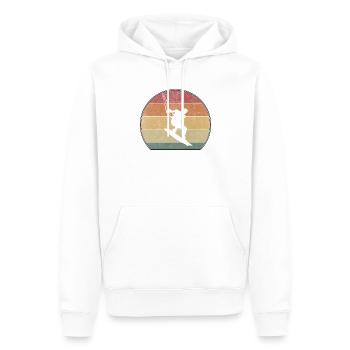 Kitesurf rétro Sunset Kitesurf - Sweat à capuche Premium bio Homme - blanc - Devant - Nico (187cm)