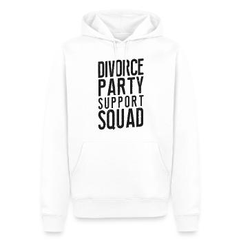 Fête de divorce heureuse Fête de divorce - Sweat à capuche Premium bio Homme - blanc - Devant - Nico (187cm)