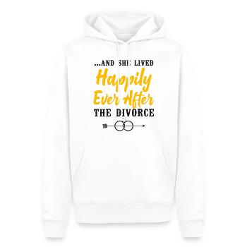 Happy Divorce Party …And She Lived - Männer Premium Bio Hoodie - Weiß - Vorne - Nico (187cm)