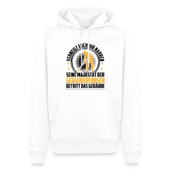 Gebäudereiniger verneigt euch Reinigungskraft - Männer Premium Bio Hoodie - Weiß - Vorne - Nico (187cm)