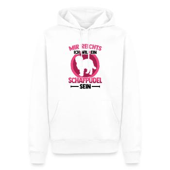 Will ein Schafpudel sein Hütepudel - Männer Premium Bio Hoodie - Weiß - Vorne - Nico (187cm)