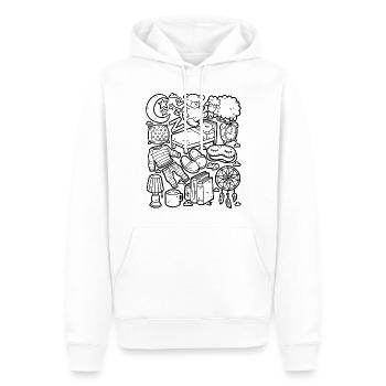 Bedtime Good Night Sleep Fatigue Bed - Men’s Premium Organic Hoodie - white - Front - Nico (187cm)
