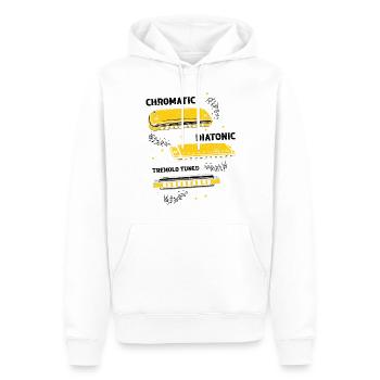 Französische Harfinisten und Harmonikaspieler - Männer Premium Bio Hoodie - Weiß - Vorne - Nico (187cm)