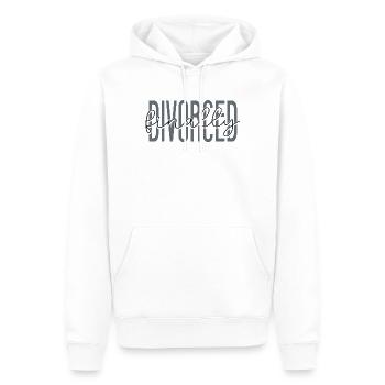 Happy Divorce Party divorcé - Sweat à capuche Premium bio Homme - blanc - Devant - Nico (187cm)