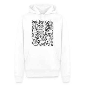 Cinco de Mayo - Sweat à capuche Premium bio Homme - blanc - Devant - Nico (187cm)