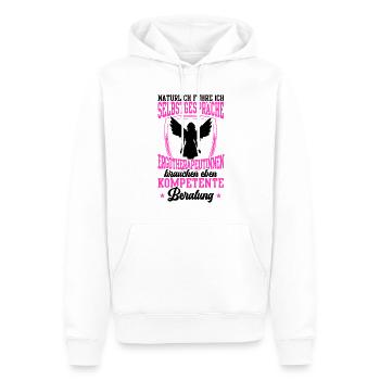 Ergotherapeutin führt Selbstgespräche Ergotherapie - Männer Premium Bio Hoodie - Weiß - Vorne - Nico (187cm)