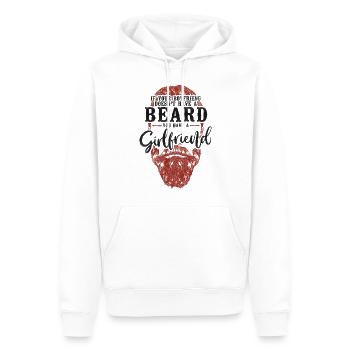 Beard Lover Bearded Man Ginger - Men’s Premium Organic Hoodie - white - Front - Nico (187cm)