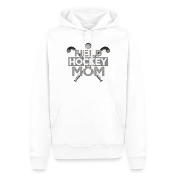 Hockey sur gazon Maman Hockey sur gazon Maman - Sweat à capuche Premium bio Homme - blanc - Devant - Nico (187cm)