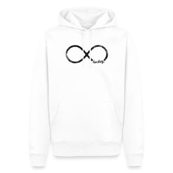 Field Hockey Infinite Hockey - Männer Premium Bio Hoodie - Weiß - Vorne - Nico (187cm)