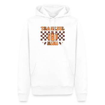 Thankful Klein Lustig Retro Thanksgiving Thankful - Männer Premium Bio Hoodie - Weiß - Vorne - Nico (187cm)
