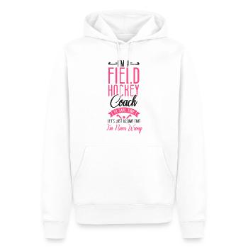 Field Hockey Coach I'm A Field - Männer Premium Bio Hoodie - Weiß - Vorne - Nico (187cm)