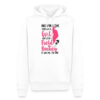 Hockey sur gazon Il était une fois - Sweat à capuche Premium bio Homme - blanc - Devant - Nico (187cm)