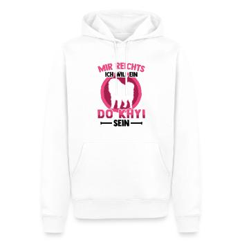 Will ein Do Khyi sein Tibetanische Dogge - Männer Premium Bio Hoodie - Weiß - Vorne - Nico (187cm)