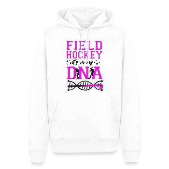 Field Hockey Field Hockey It's In - Männer Premium Bio Hoodie - Weiß - Vorne - Nico (187cm)