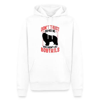 Bobtail Ne faites pas confiance au vieux berger anglais - Sweat à capuche Premium bio Homme - blanc - Devant - Nico (187cm)