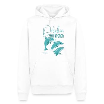 Dolphin Dolphin Whisperer - Männer Premium Bio Hoodie - Weiß - Vorne - Nico (187cm)